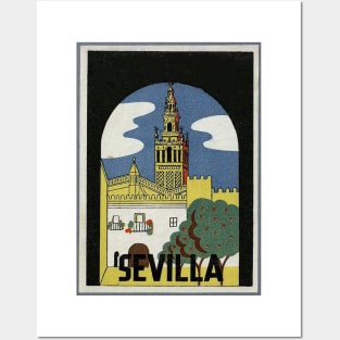 Sevilla Spain | Travel | Andalusia | Vintage | Spanish | Giralda Posters and Art